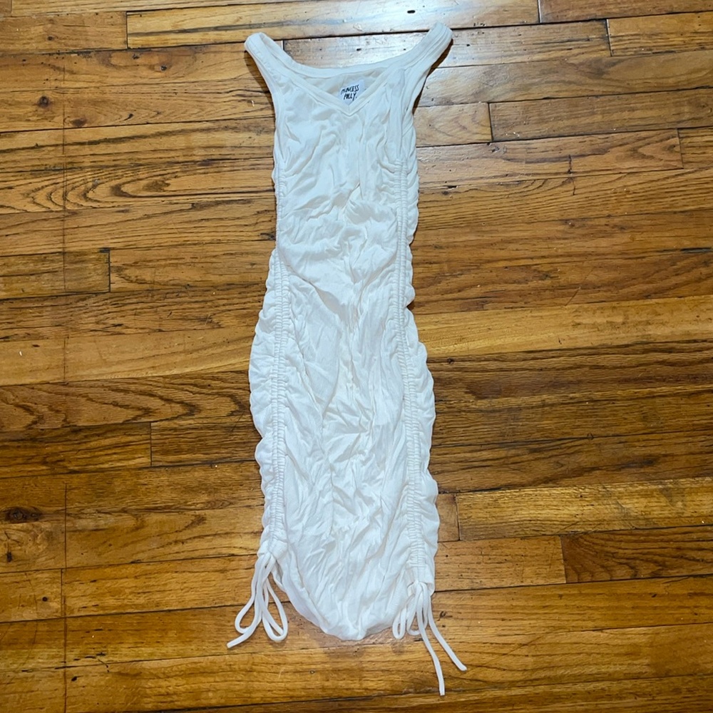 Princess Polly: White Scrunched Dress